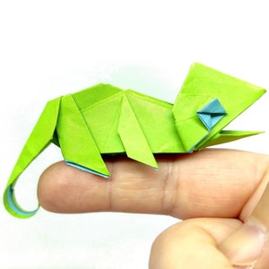 1 Camaleonte origami/ idea regalo