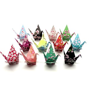 12 Japanse kraanvogels Kersenbloesems (12 Fantasieën)