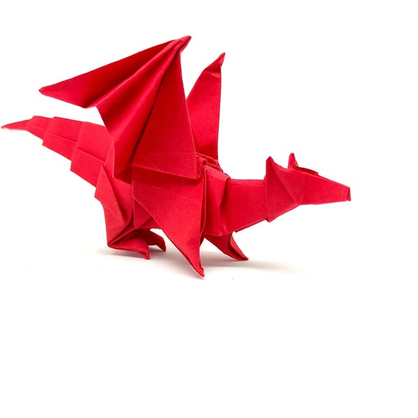 1 Drago origami rosso