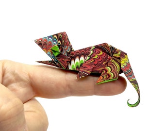 1 Camaleonte origami/ idea regalo