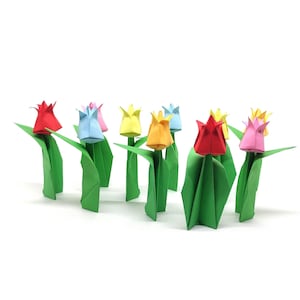 10 Tulipani origami piccoli