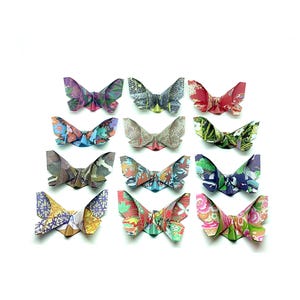 12 Farfalle origami grandi/Washi patterns