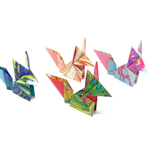 4 Volpi 11cm /Marbled patterns/ idea regalo/ Segnaposto