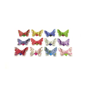 12 Farfalle origami medie / Chiyogami patterns