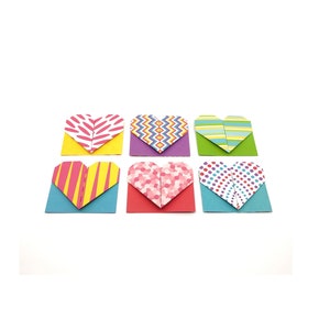 6 Segnalibri origami Cuore