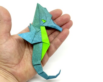 1 Hippocampe Origami / idée cadeau / hippocampe