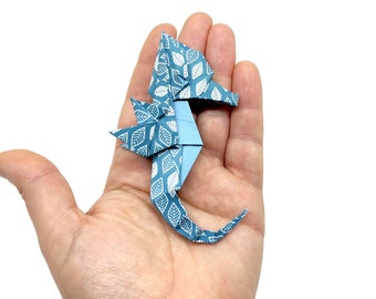 1 Hippocampe origami moyen / idée cadeau / hippocampe