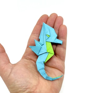 1 Cavalluccio marino origami medio/ idea regalo / ippocampo