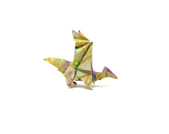 1 Mały smok origami fantasy / Pomysł na prezent / Talizman / Dekoracja