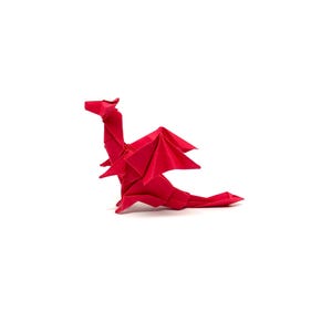 1 Red Origami Dragon