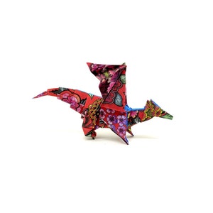 1 Drago origami piccolo fantasia  / Idea regalo / portafortuna / decorazione