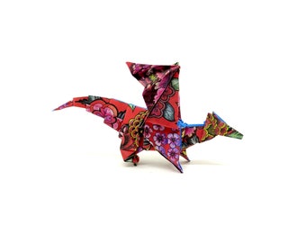 1 kleine fantasie origami draak / cadeau-idee / geluksbrenger / decoratie