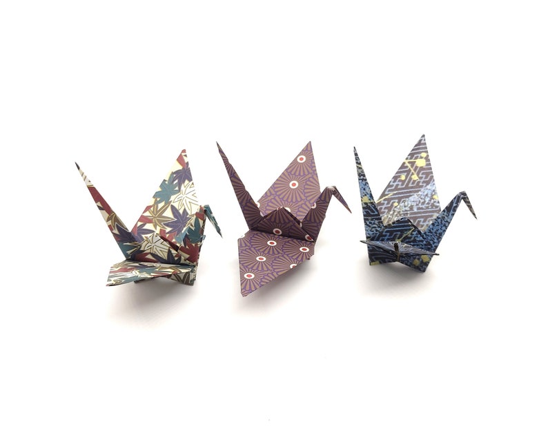 12 Japanese Cranes Washi patterns 12 Patterns image 6