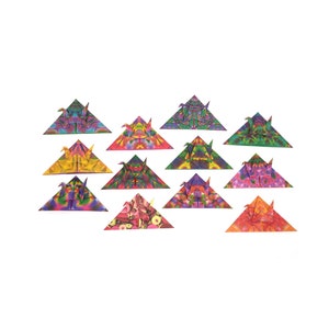 12 Segnalibri gru origami kaleidoscope