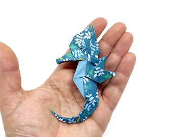 1 Hippocampe origami moyen / idée cadeau / hippocampe