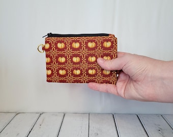 Pumpkin Mini Zipper Pouch