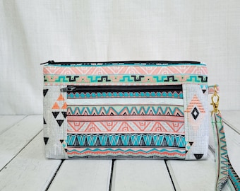 Bolsa con doble cremallera estilo western