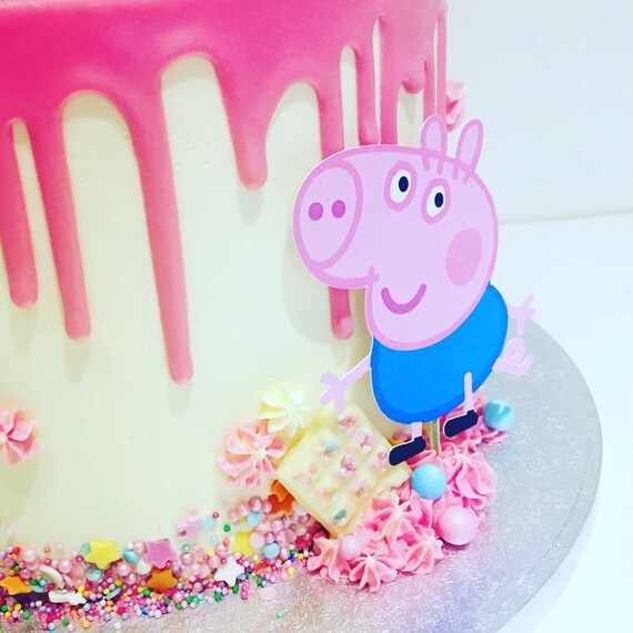 Peppa Pig Character Cake Toppers Etsy