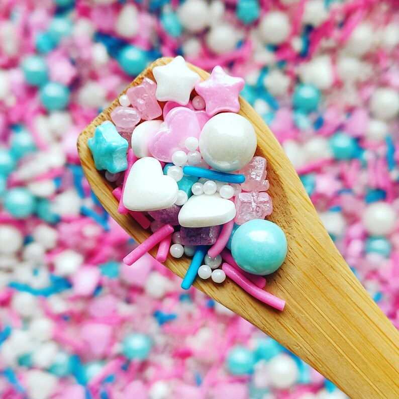 16 Wishes 120g Sprinkle Mix Pink and Blue Sprinkles Etsy
