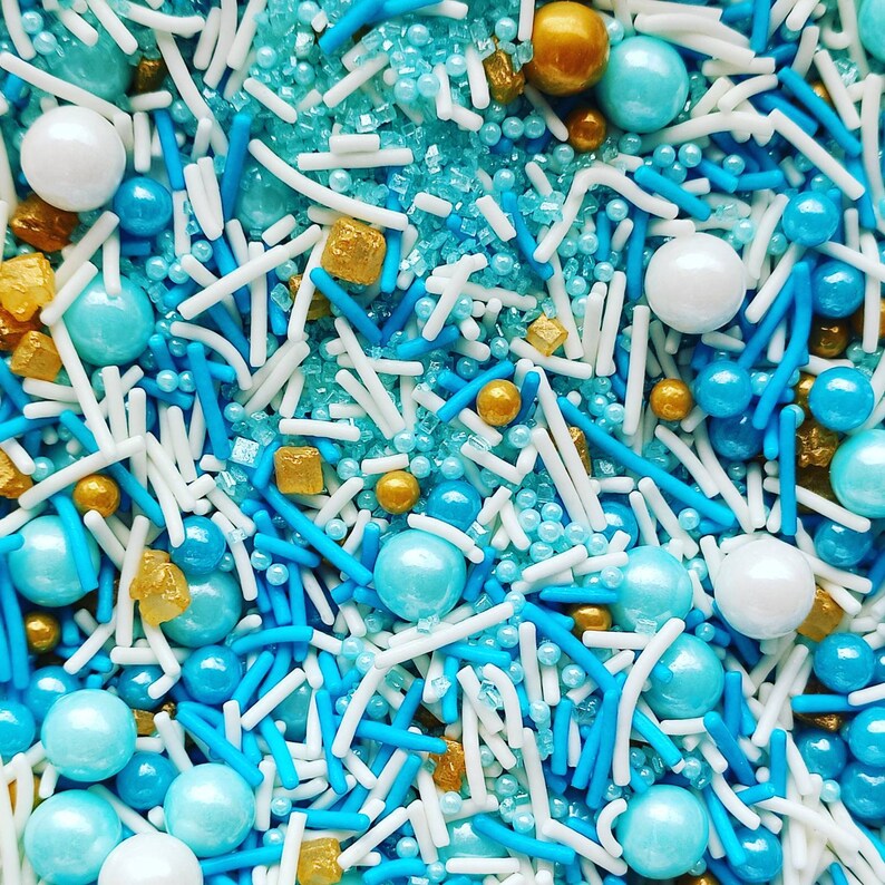 Surf and Sea 120g Sprinkle Mix Beach Sprinkles Blue Etsy