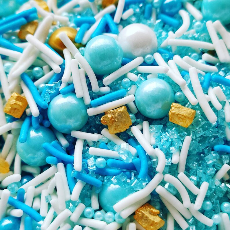 Surf and Sea 120g Sprinkle Mix Beach Sprinkles Blue Etsy