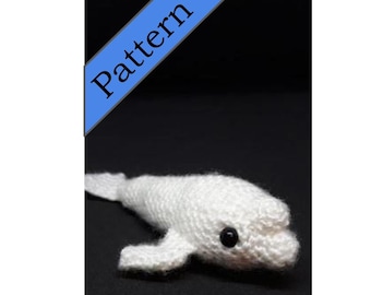 Beluga Whale crochet pattern / endangered species / white / rare / amigurumi / cute / easy / beginner / ocean / fish / sea / humpback / orca