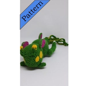 Subnautica Sea Dragon Leviathan crochet pattern / amigurumi / green / fish / game / character / ocean / reaper / sea emperor / eel / reptile