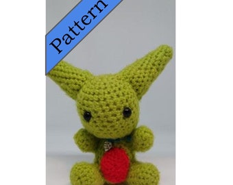 Goblin Monster Crochet Pattern / mythical / folklore / Friendly Monster / green / amigurumi / creature / troll / ogre / orc