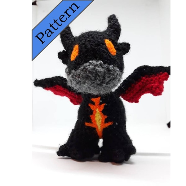 Deathwing inspired crochet pattern / dragon / mythical / Azeroth / World of Warcraft / easy / teddy / toy / plush / Murder flapflap / boss