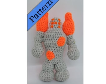 Regirock Crochet Pattern, beginner friendly, pokemon amigurumi, amigurumi pattern, pokemon crochet pattern, legendary pokemon, rock type