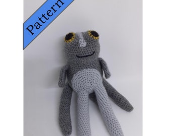 Subnautica Cuddlefish crochet pattern / amigurumi / grey / fish / game / character / ocean / fauna / octopus / beginner friendly / sea dog