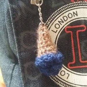 Hunter Slime Tail Key Chain / Slime Rancher / bag charm / accessory / slime rancher / key ring / cute / small / crochet