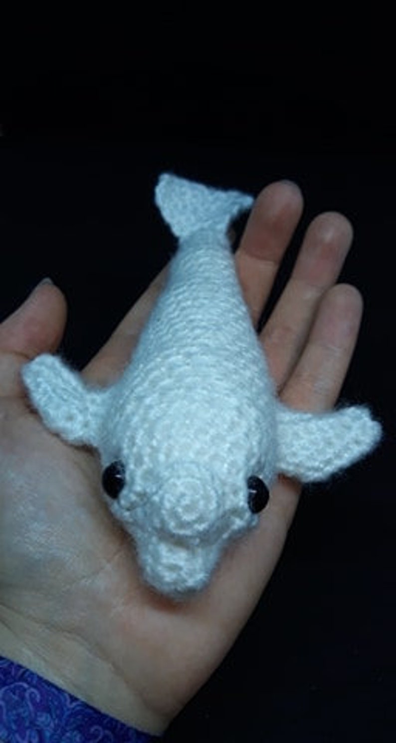 Beluga Whale crochet pattern / endangered species / white / Etsy