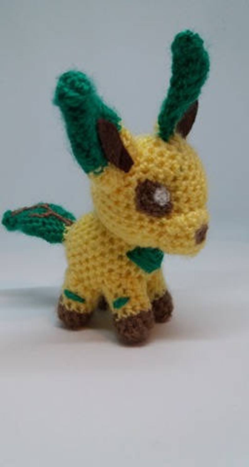 Leafeon Crochet Pattern / Pokemon / Gen 4 / Eevee / Etsy