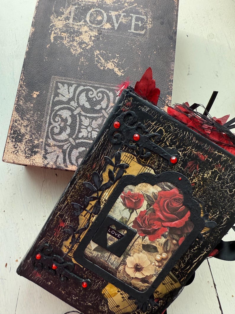 Handmade Junk Journal in Decorative Box - Etsy
