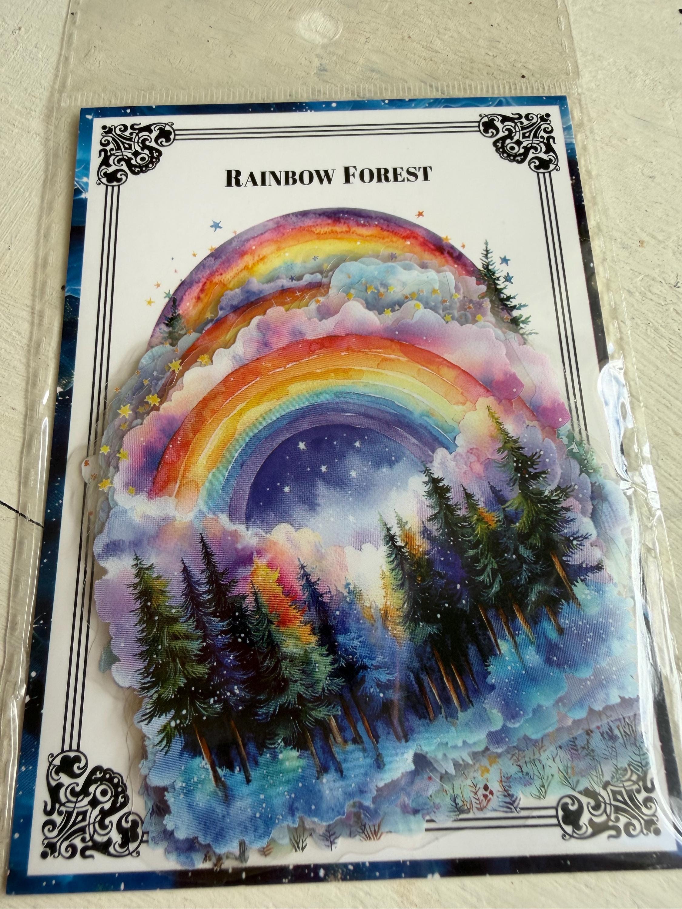 Rainbow Forest Sticker Pack - Etsy