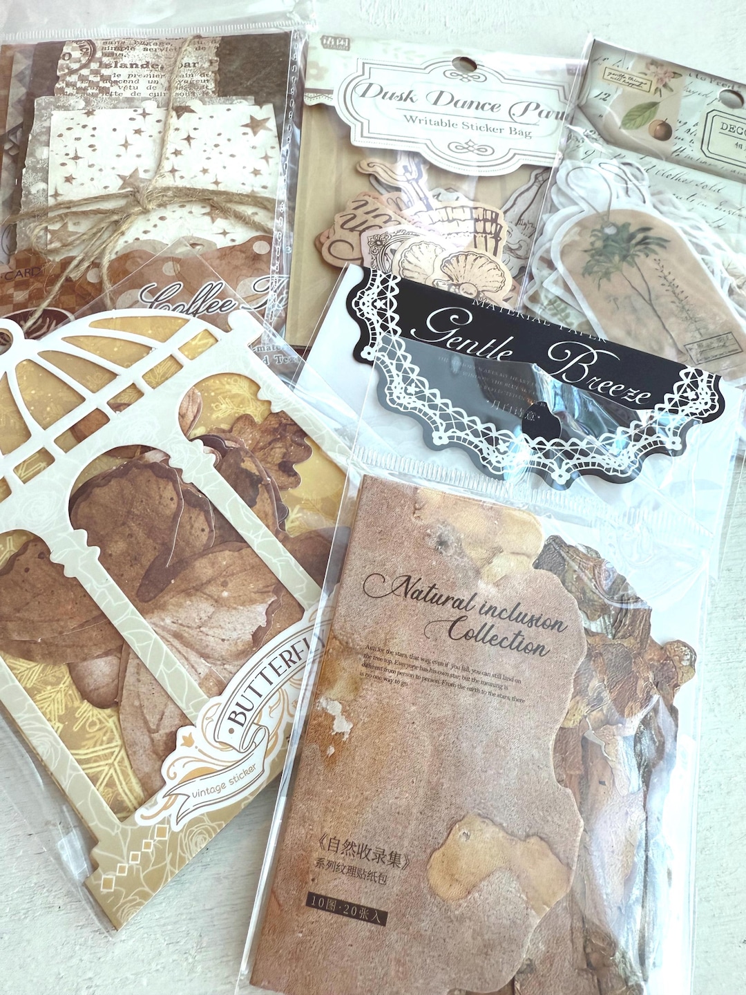 Paper & Sticker Set Shades of Brown - Etsy