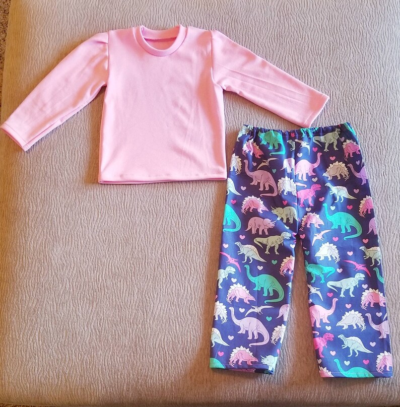 2T Girls Dinosaur Pajamas Etsy