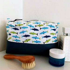 Grande trousse de toilette, bébé ou enfant, poisson, cadeau enfant, bébé