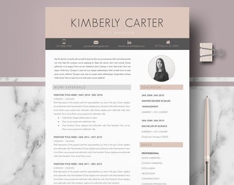 Modern Resume Template; Modern CV for Ms Word / Pages; Professional resume, curriculum + Cover Letter + References + tips; Instant Download