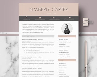 Modern Resume Template; Modern CV for Ms Word / Pages; Professional resume, curriculum + Cover Letter + References + tips; Instant Download