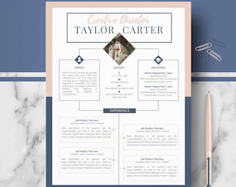 CV design; Creative CV, resume template ms Word & Pages; modern cv template; instant download CV; Curriculum vitae; professional cv template