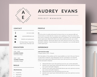 Professional Resume, CV Templates for Word | Modern & Creative Resumes for Mac Pages; Resume + Cover Letter + References + tips | Curriculum