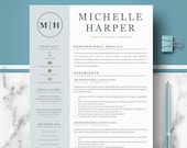 Professional & Modern Resume Template for Word and Pages | Resume Design | CV Template for Word | Professional CV | Instant Download resume