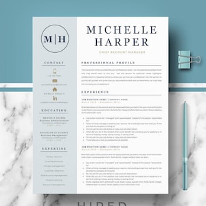 Professional & Modern Resume / CV Template for Word and Pages | Resume design.
Instant download resume + Cover letter + References + Resume writing guide