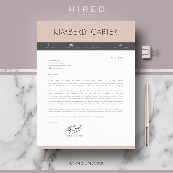 modern resume template modern cv for ms word pages professional resume curriculum cover letter references tips instant download tips for a modern resume