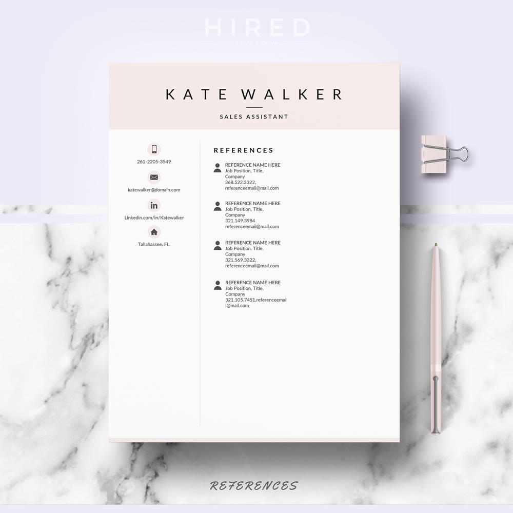 Sales Resume. Creative and Professional Resume Template for Ms Word ...