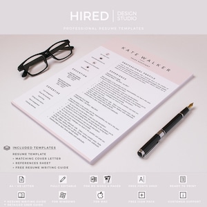 Sales Resume. Creative and Professional Resume template for Ms Word & Pages Resume CV Design Cover Letter format References template image 8