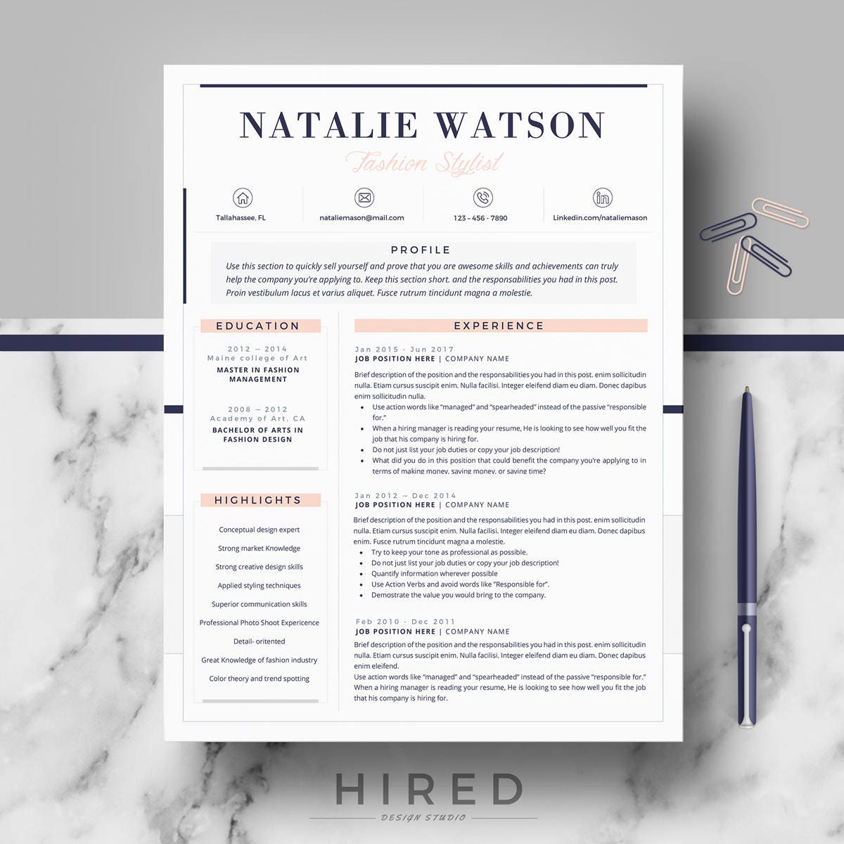 Creative & Professional Resume/cv Template Modern Cv Resume - Etsy