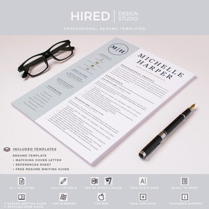 Professional & Modern Resume Template for Word and Pages Resume Design CV Template for Word Professional CV Instant Download resume image 7
